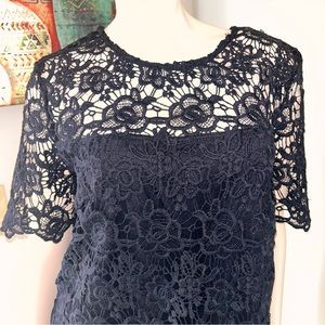 Nanette Lepore women’s pullover lace top size L